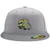 Flexfit 6210 Structured Flat Bill Fitted Hat Thumbnail