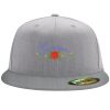 Flexfit 6210 Structured Flat Bill Fitted Hat Thumbnail