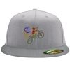 Flexfit 6210 Structured Flat Bill Fitted Hat Thumbnail
