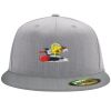 Flexfit 6210 Structured Flat Bill Fitted Hat Thumbnail