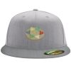 Flexfit 6210 Structured Flat Bill Fitted Hat Thumbnail
