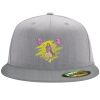 Flexfit 6210 Structured Flat Bill Fitted Hat Thumbnail