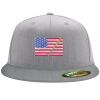 Flexfit 6210 Structured Flat Bill Fitted Hat Thumbnail
