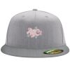Flexfit 6210 Structured Flat Bill Fitted Hat Thumbnail