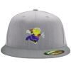 Flexfit 6210 Structured Flat Bill Fitted Hat Thumbnail