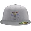 Flexfit 6210 Structured Flat Bill Fitted Hat Thumbnail