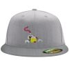 Flexfit 6210 Structured Flat Bill Fitted Hat Thumbnail
