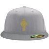 Flexfit 6210 Structured Flat Bill Fitted Hat Thumbnail