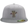Flexfit 6210 Structured Flat Bill Fitted Hat Thumbnail