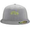 Flexfit 6210 Structured Flat Bill Fitted Hat Thumbnail