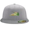 Flexfit 6210 Structured Flat Bill Fitted Hat Thumbnail