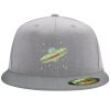 Flexfit 6210 Structured Flat Bill Fitted Hat Thumbnail