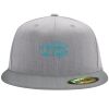 Flexfit 6210 Structured Flat Bill Fitted Hat Thumbnail