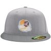 Flexfit 6210 Structured Flat Bill Fitted Hat Thumbnail