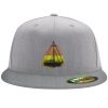 Flexfit 6210 Structured Flat Bill Fitted Hat Thumbnail