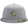 Flexfit 6210 Structured Flat Bill Fitted Hat Thumbnail