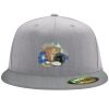 Flexfit 6210 Structured Flat Bill Fitted Hat Thumbnail