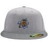 Flexfit 6210 Structured Flat Bill Fitted Hat Thumbnail