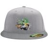 Flexfit 6210 Structured Flat Bill Fitted Hat Thumbnail