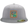 Flexfit 6210 Structured Flat Bill Fitted Hat Thumbnail
