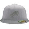 Flexfit 6210 Structured Flat Bill Fitted Hat Thumbnail