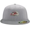 Flexfit 6210 Structured Flat Bill Fitted Hat Thumbnail