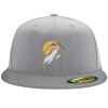 Flexfit 6210 Structured Flat Bill Fitted Hat Thumbnail