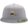 Flexfit 6210 Structured Flat Bill Fitted Hat Thumbnail