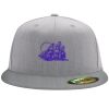 Flexfit 6210 Structured Flat Bill Fitted Hat Thumbnail