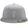 Flexfit 6210 Structured Flat Bill Fitted Hat Thumbnail