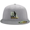 Flexfit 6210 Structured Flat Bill Fitted Hat Thumbnail