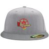 Flexfit 6210 Structured Flat Bill Fitted Hat Thumbnail
