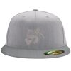 Flexfit 6210 Structured Flat Bill Fitted Hat Thumbnail