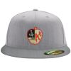Flexfit 6210 Structured Flat Bill Fitted Hat Thumbnail