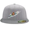 Flexfit 6210 Structured Flat Bill Fitted Hat Thumbnail