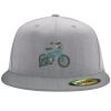 Flexfit 6210 Structured Flat Bill Fitted Hat Thumbnail