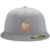 Flexfit 6210 Structured Flat Bill Fitted Hat Thumbnail