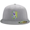Flexfit 6210 Structured Flat Bill Fitted Hat Thumbnail