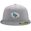 Flexfit 6210 Structured Flat Bill Fitted Hat Thumbnail