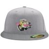 Flexfit 6210 Structured Flat Bill Fitted Hat Thumbnail