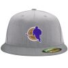Flexfit 6210 Structured Flat Bill Fitted Hat Thumbnail