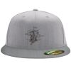 Flexfit 6210 Structured Flat Bill Fitted Hat Thumbnail