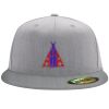 Flexfit 6210 Structured Flat Bill Fitted Hat Thumbnail