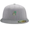 Flexfit 6210 Structured Flat Bill Fitted Hat Thumbnail