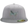 Flexfit 6210 Structured Flat Bill Fitted Hat Thumbnail