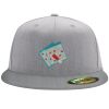 Flexfit 6210 Structured Flat Bill Fitted Hat Thumbnail