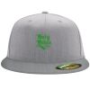 Flexfit 6210 Structured Flat Bill Fitted Hat Thumbnail