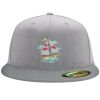 Flexfit 6210 Structured Flat Bill Fitted Hat Thumbnail