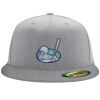 Flexfit 6210 Structured Flat Bill Fitted Hat Thumbnail