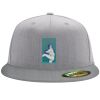 Flexfit 6210 Structured Flat Bill Fitted Hat Thumbnail